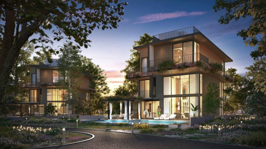 Biệt thự đơn lập Riverfront Villas có thiết kế hồ bơi riêng