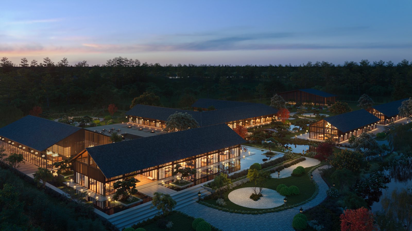 Clubhouse Onsen tại Ecovillage rộng 5500m2