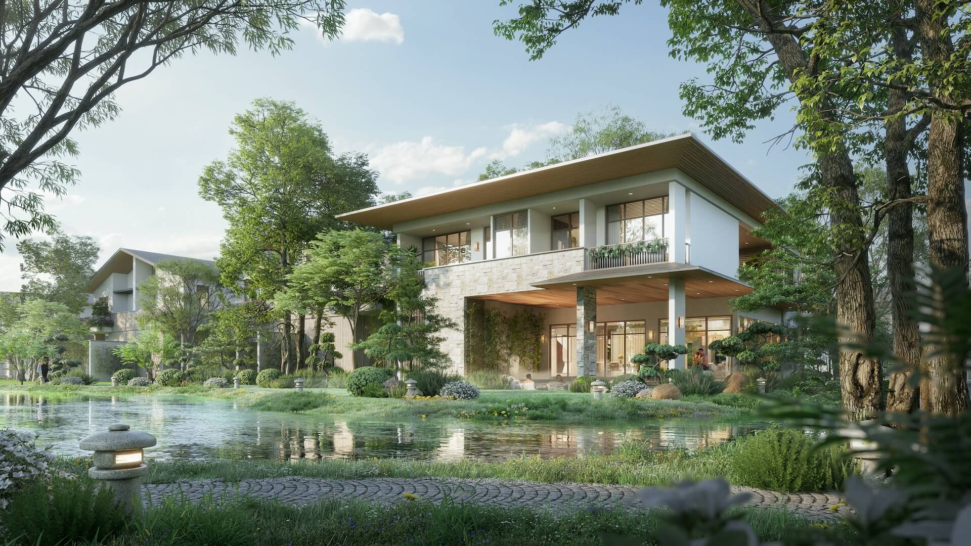 Không gian sống đắt giá tại biệt thự khoáng nóng Ecovillage