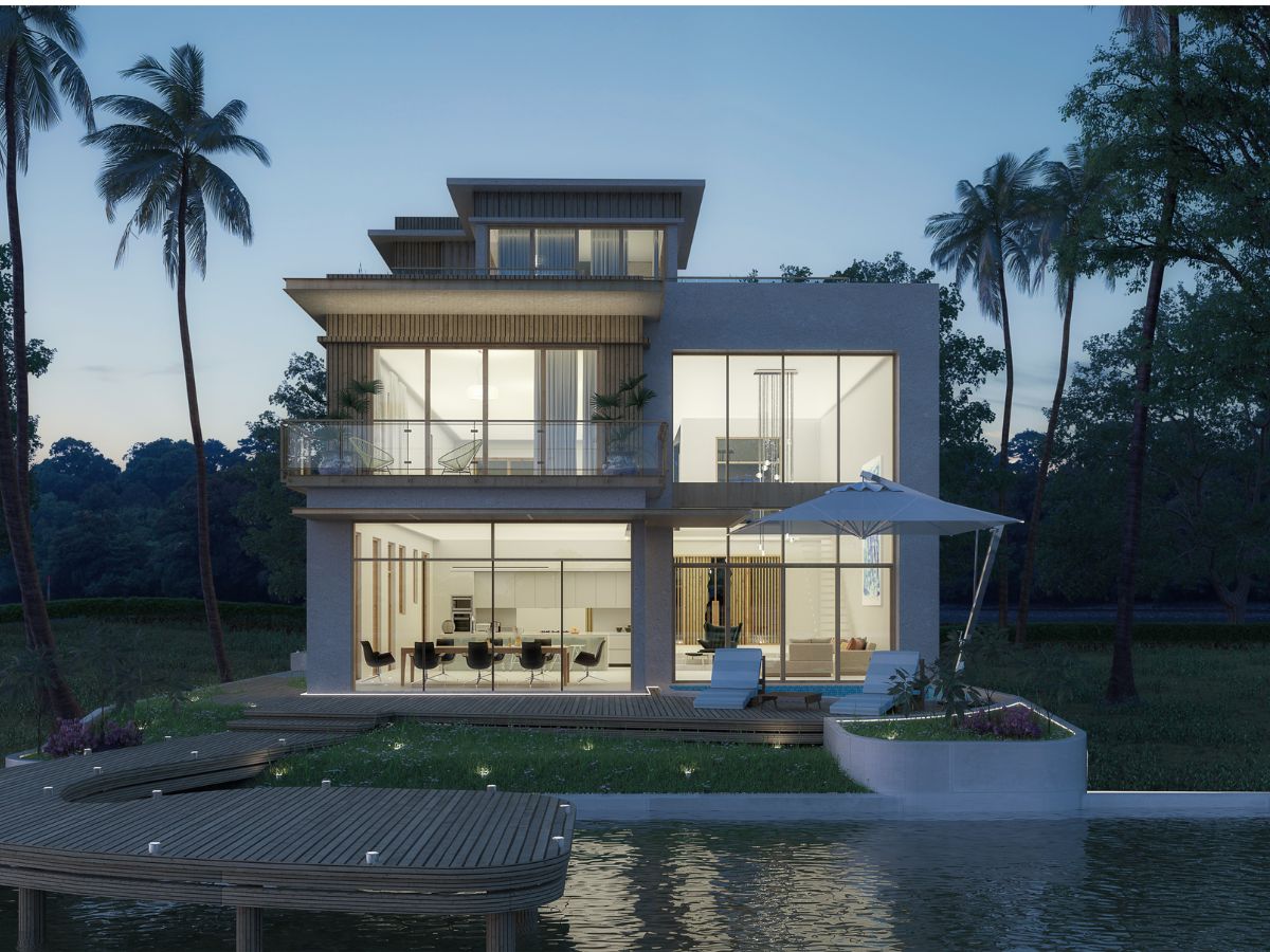 Không gian mặt nước đẳng cấp tại biệt thự đảo Eco Retreat