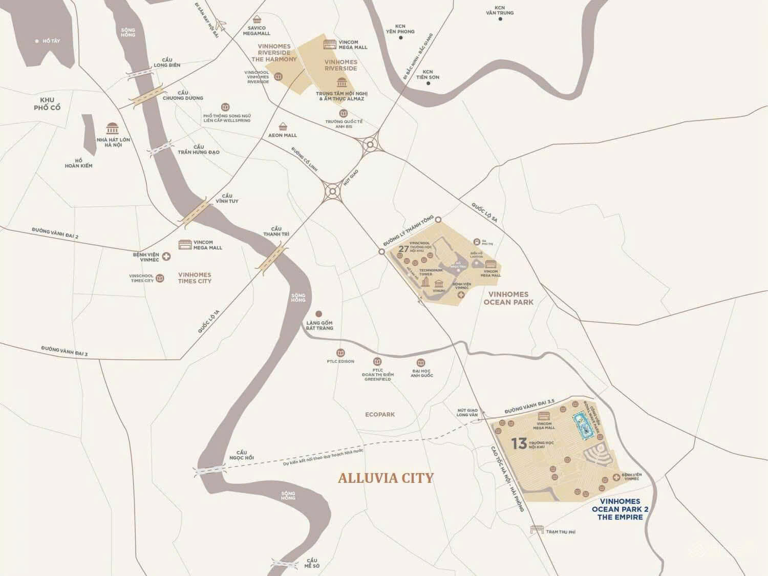 Alluvia City - thành phố bên sông sở hữu vị trí đắc địa, giao thông thuận lợi