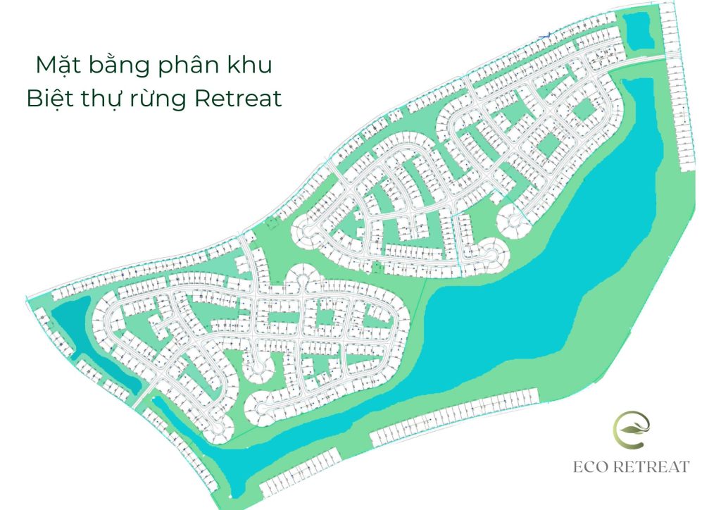 Mặt bằng phân khu biệt thự rừng Retreat
