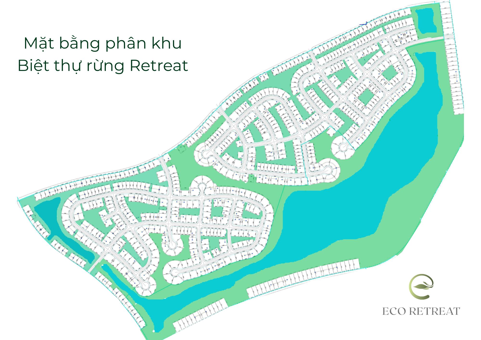 Mặt bằng phân khu biệt thự rừng Retreat