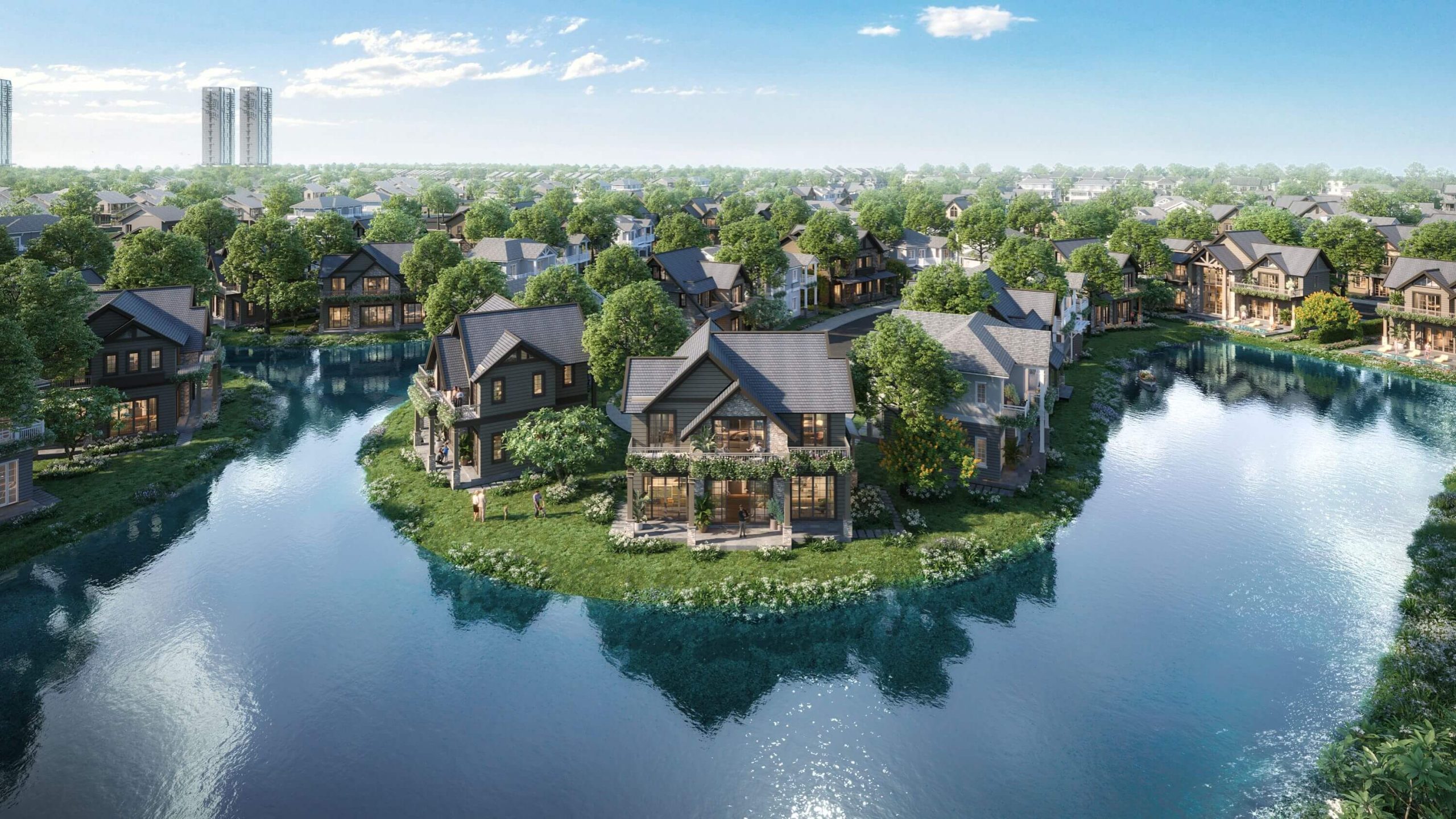 Biệt thự đơn lập rẻ quạt Retreat Island – Tầm nhìn rộng mở, không gian sống đỉnh cao