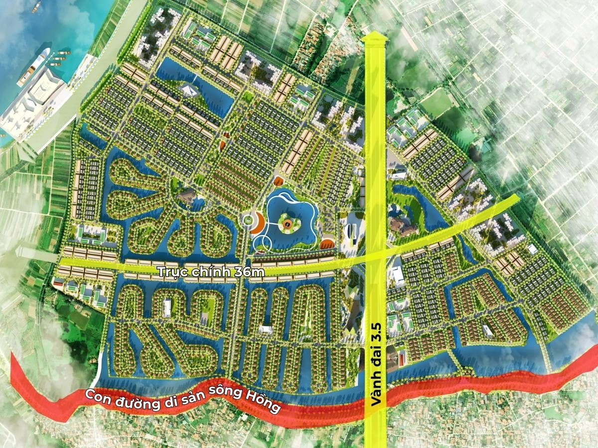 Con đường di sản sông Hồng – Đòn bẩy đưa Alluvia City thành tâm điểm mới bên bờ sông