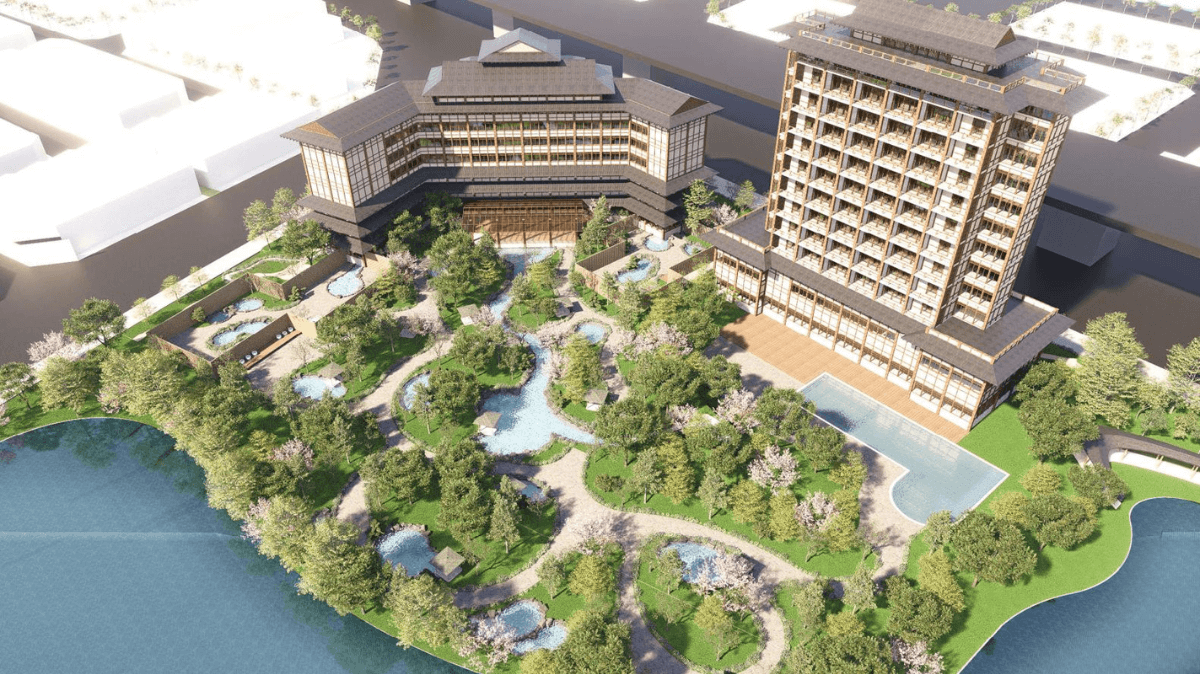 Phối cảnh khu khoáng nóng tại Alluvia City sắp triển khai