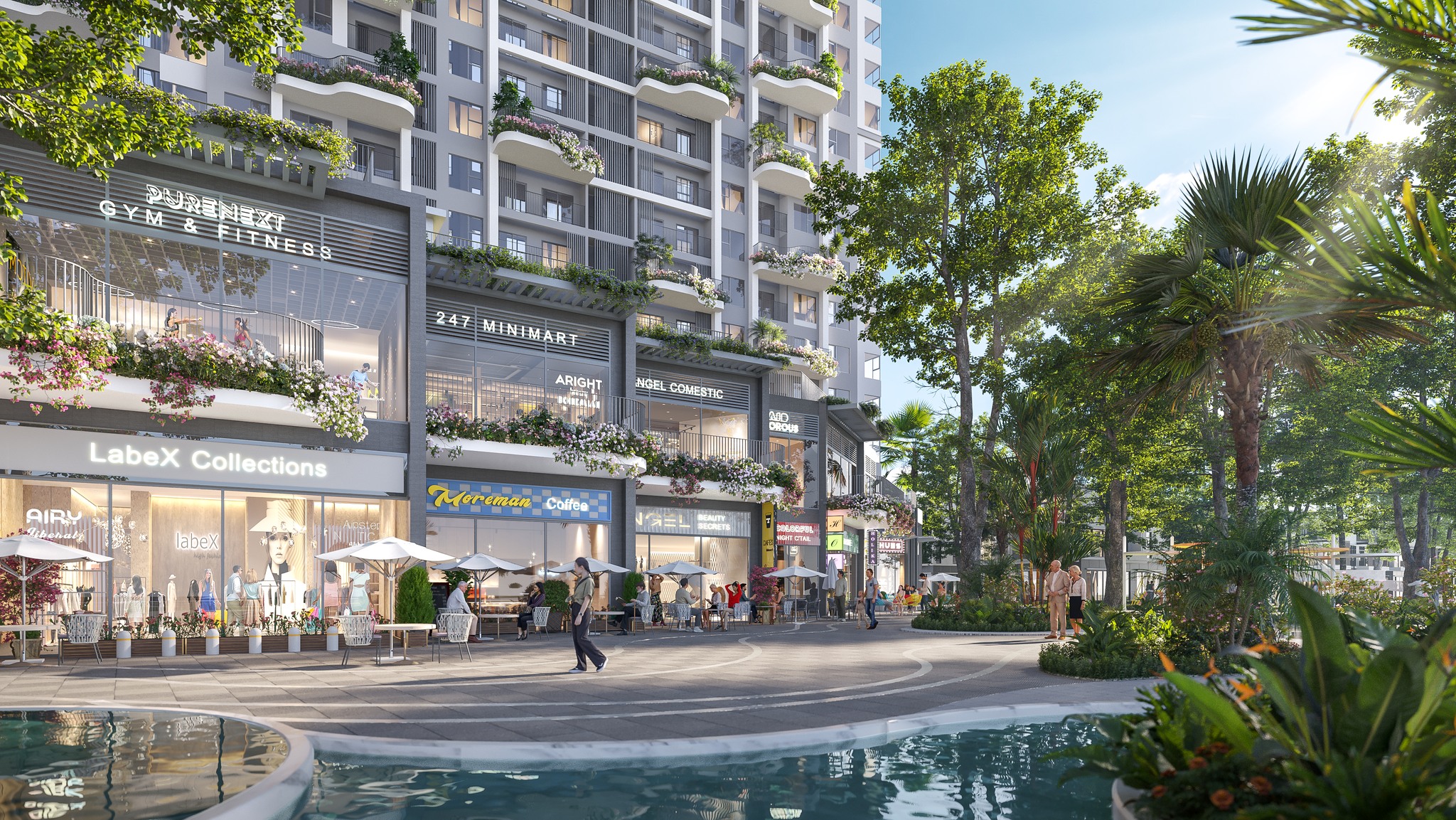 Điều kiện bàn giao shop khối đế Sky Retreat