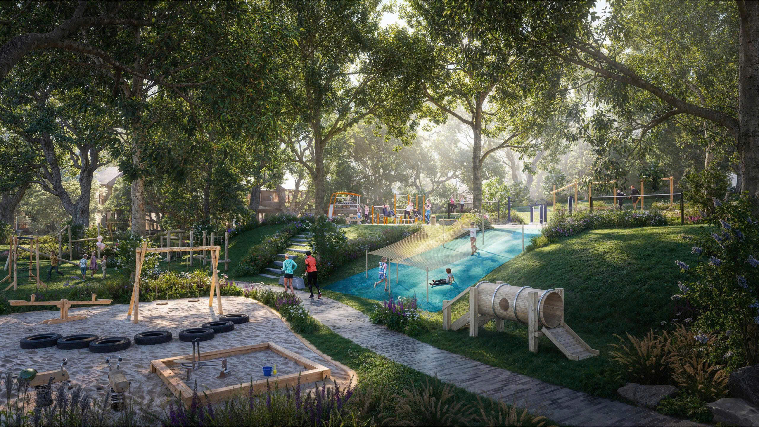 Có những tiện ích gì trong công viên Hamani tại Retreat Forest