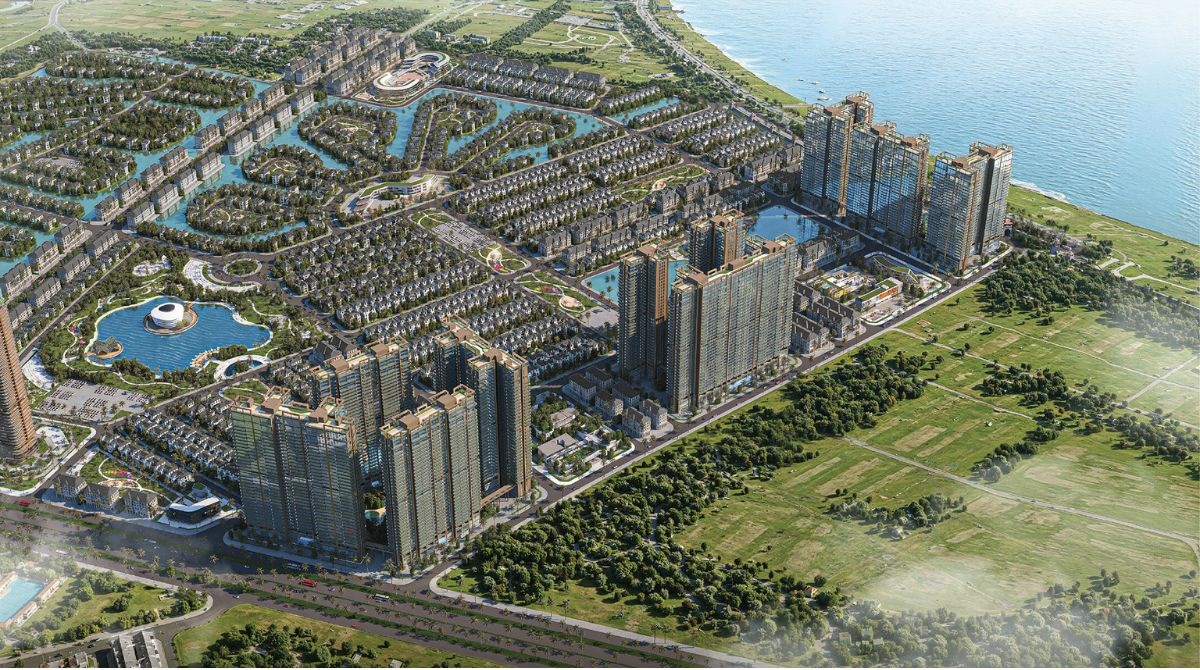 Phân khu Alluvia Grand City nằm tiếp giáp với sông Hồng