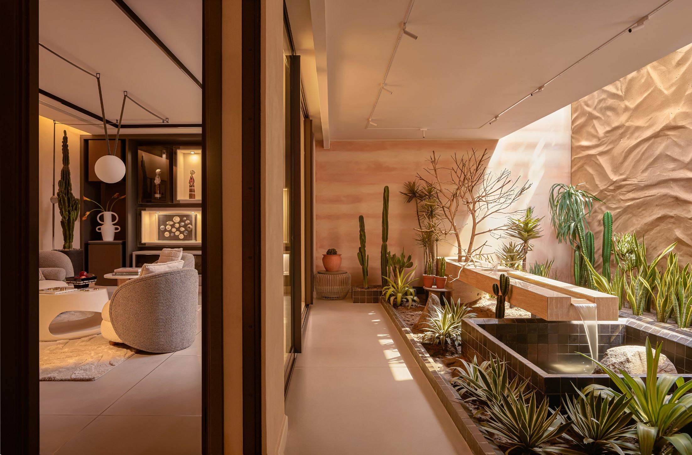 Tầng hầm biệt thự Retreat Forest được tối ưu ánh sáng tự nhiên