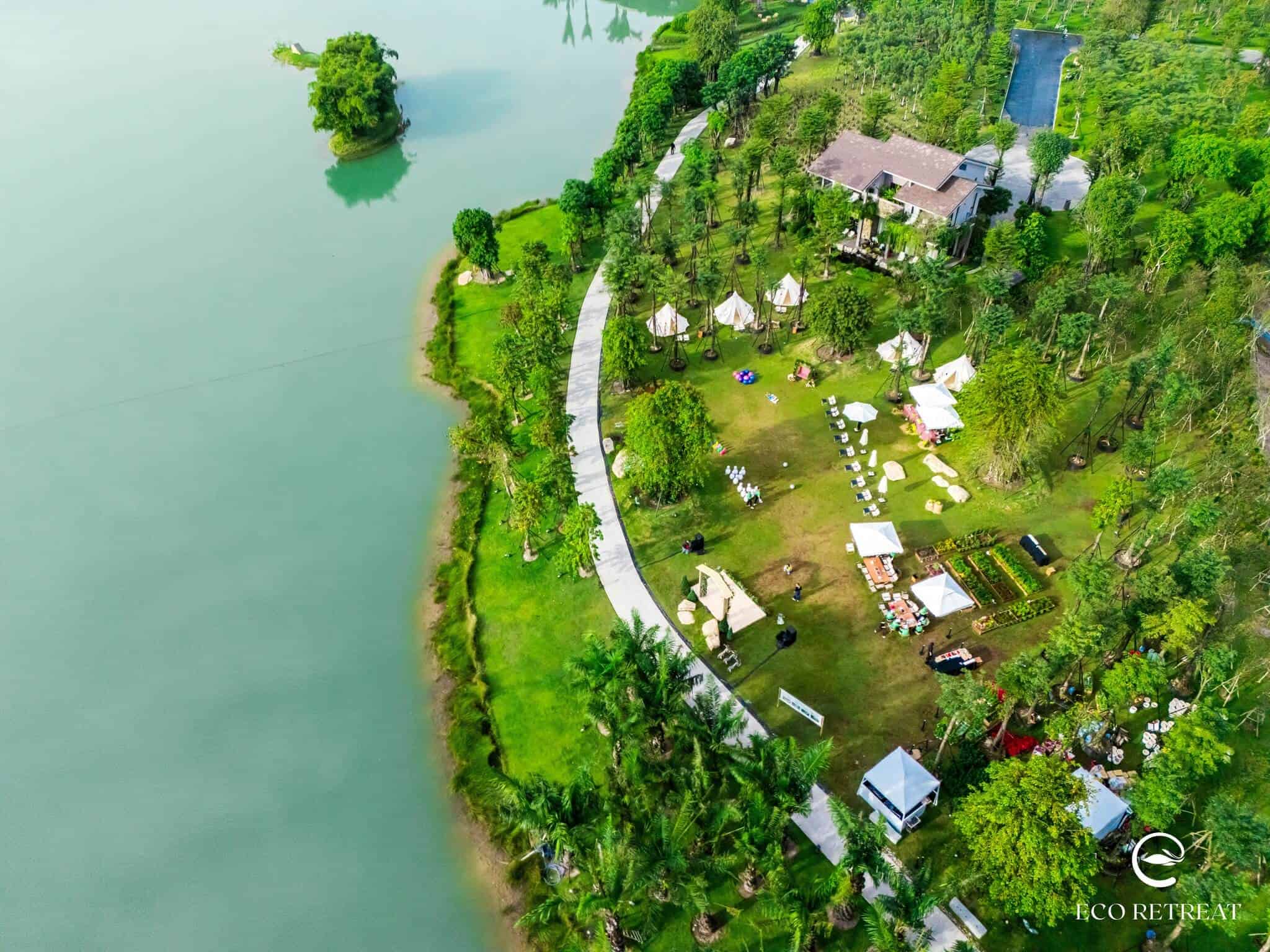 Tiến độ Eco Retreat tính đến tháng 12/2025 đã hiện hữu rõ nét và đón khách hàng tham quan