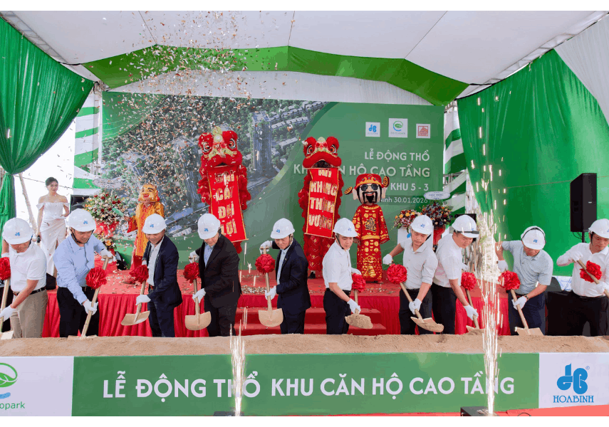 Chính thức khởi công 4 tháp cao tầng thuộc Mùa Lễ Hội, Eco Retreat